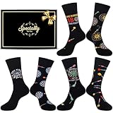 Belloxis Dart Geschenke für Männer Dartpfeile Socken Herren 43-46 Darts Zubehör Herrensocken 43-46 Geschenk Bruder